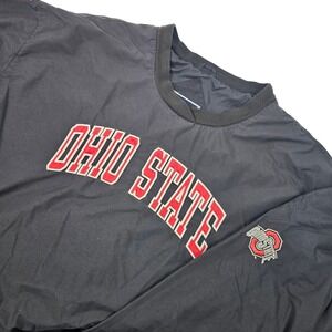 Vintage OHIO STATE BUCKEYES Mens XX Large Embroidered Pullover Lined Windbreaker